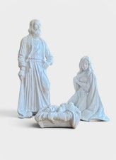 Vintage Duncan Enterprises Large Nativity 4 Piece Jesus Mary 13” Joseph  1985 picture