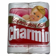 Vintage Charmin Squeezably Soft Toilet Paper Bath Tissue Movie Prop 1990s NOS picture