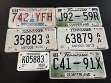 Lot of 6 Tennessee License Plates /Auto Tags Various Years picture
