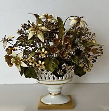 Vtg Gorham Jane Hutcheson Gilded Enameled Fleurs Des Siècles Flowers in Vase 7