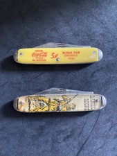 Antique Daniel Boone Pocket Knife & Coca-Cola World Fair Chicago 1933 USA Knife picture