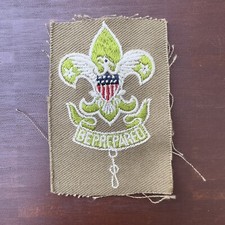 BOY SCOUTS BSA ✨ FIRST CLASS SCOUTMASTER ✨ RANK INSIGNIA PATCH BADGE EAGLE GREEN picture