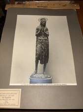 Antique Donatello Italian Sculpture Mounted Photo: The Magdalene with Halo picture