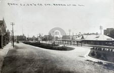 CNW Rail Station Train Depot Barrington IL Illinois RPPC Photo Postcard COPY picture