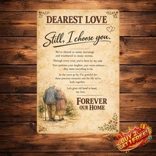 Husband Gifts From Wife To My Wife Anniversary Metal Sign Wall Decor picture