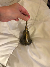 Antique Avon Silver Plated Bell with Handle, Scalloped Pattern, Round, Silver picture