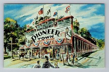 Angola IN-Indiana, Pioneer Town Facade, Postal Standard Vintage c1960 Postcard picture