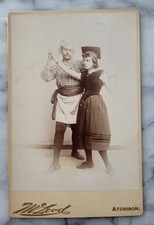 Cabinet Card Theatrical StagePerformers c1880's McLeod Atchison Kansas Antique picture