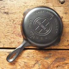 Vintage GRISWOLD Cast Iron SKILLET Frying Pan # 3 LARGE BLOCK LOGO - Ironspoon picture