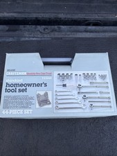 Sears Craftsman Nos Rare Stampings 44pc Homeowners Tool Set Socket SAE 33144 Tri picture