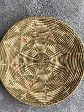 African Basket/Fruit Bowl, Wall Art Tightly Hand Woven, 15” X 4.5” picture