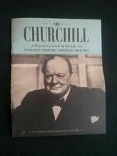 WINSTON CHURCHILL A PICTORIAL CAVALCADE OF HIS LIFE AND *(IMMORTAL SPEECHES)* picture