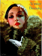 4 postcards beautiful women fall spring winter and summer beauties postcard a149 picture