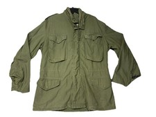 USMC Cold Weather Field Jacket Medium Short OG-107 Green Military Coat Vint picture