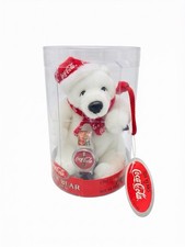 VTG 1999 Coca-Cola Limited Edition Plush Polar Bear & Watch By Cavanagh Sealed picture