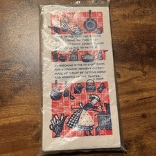 Vtg 1950’s Rust Craft Paper Guest Towels Sealed Kitchen Prayer Lord of the Pots picture