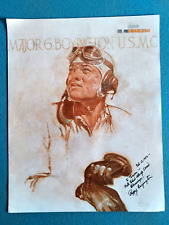 “Pappy” Major G. Boyington U.S.M.C. Signed Poster 