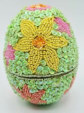Godiva Easter Sequin Beaded Egg 5