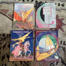 Lot Of 4 Art Deco Tournament Of Roses/Rose Bowl Programs. 1933, 1934, 1935, 1937 picture