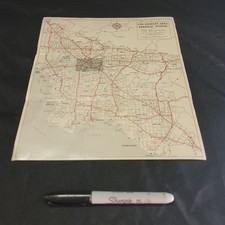 Vintage c1976 Los Angeles Area Freeway System California Pre 105 FWY VTG picture