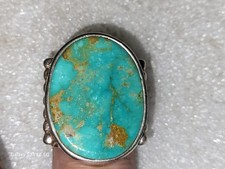 Navajo Royston Sterling Turquoise Native American Ring Size 11 1/2 28 Grams picture