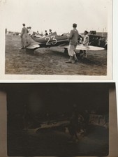 VINTAGE PHOTO & NEGATIVE - LOCKHEED VEGA AIRPLANE #23 - 3 5/8