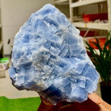 2.58LB Natural Blue celestine celestite Cluster Rough Crystal gemstone mineral picture