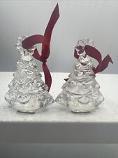 Waterford Crystal Marquis Christmas Tree Ornament Made in Germany Lot Of 2 picture