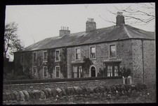 Glass Magic Lantern Slide ROW OF HOUSES BOWES C1910 PHOTO ENGLAND   picture