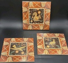 Lot of 3 Tiles Animals Bird Squirrel Duck 6