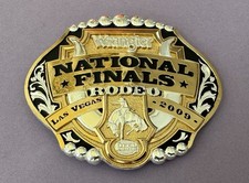 VTG NOS NIB 2009 Wrangler NFR National Finals Rodeo Numbered Trophy Belt Buckle picture