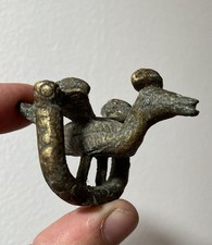 Ancient Bronze Pendant / Ornament Zoomorphic Bird - From Estate picture