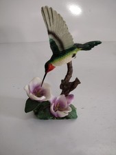 Great Gifts Hummingbird Flower Figurine Flying Bird Floral Decor 7.5