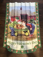 John Deere “HAPPY VALENTINES DAY” 40” X 28” Flag picture