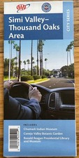 Map of Thousand Oaks, Simi Valley, CA. NEW Paper picture