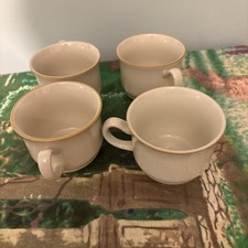 Set of 4 Vintage 1970s Sweet Flower Collection Stoneware Mugs Japan 1970s picture