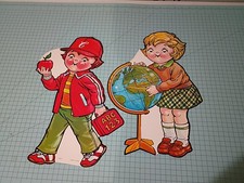 1984 Campbell's Soup Lithograph Advertising Girl & Boy Back To School picture