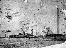 Donald Victoria 1888 - A train in front of the Donald Flour Mills.- Old Photo picture