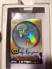 Topps 2025 SpongeBob Chrome SA-ST Hard Signed Auto Squidward Rodger Bumpass picture