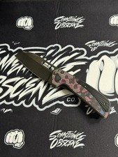 Divo Knives Fireball 80's Camo Carbon /S90V PVD Blackwash Blade picture