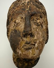 18th Century Carved Wood Saint's Head Possibly   European picture