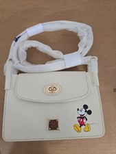 Disney Dooney & and Bourke Mickey Mouse Pinky Crossbody Bag Purse Off White 2026 picture