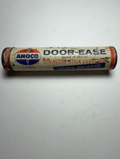 Vintage Amoco Door-Ease Stainless Stick lubricant container American Oil Co. picture