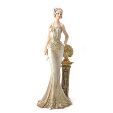 Comfy Hour 13 Inch Victorian Lady Figurine, Elegant Woman Statue Multicolor picture