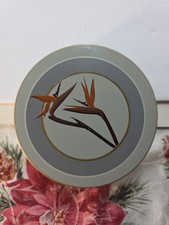 Vintage Otagiri Bird of Paradise Lacquer Coasters Set of 6 w/ Box Japan No Chips picture