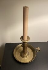 Antique ~ Brass Chamber Stick Candle Holder with Adjustable Height picture