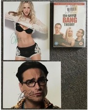KALEY CUOCO/JOHNNY GALECKI,GENUINE HAND SIGNED PHOTOS.COA,THE BIG BANG THEORY picture