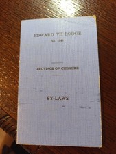 1964 Edward VII Lodge No. 3148 Province of Cheshire Freemasonry masonic/682 picture