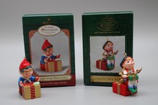 (2) Hallmark KEEPSAKE ORNAMENTS -Ready For Delivery and Curius the Elf - New picture