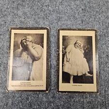 CARRIE HOLT CONEY ISLAND CIRCUS SIDE SHOW RPPC Real Photo Post 2 Card Set picture